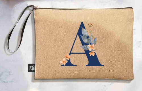 Tote bag letter a - wedding gifts